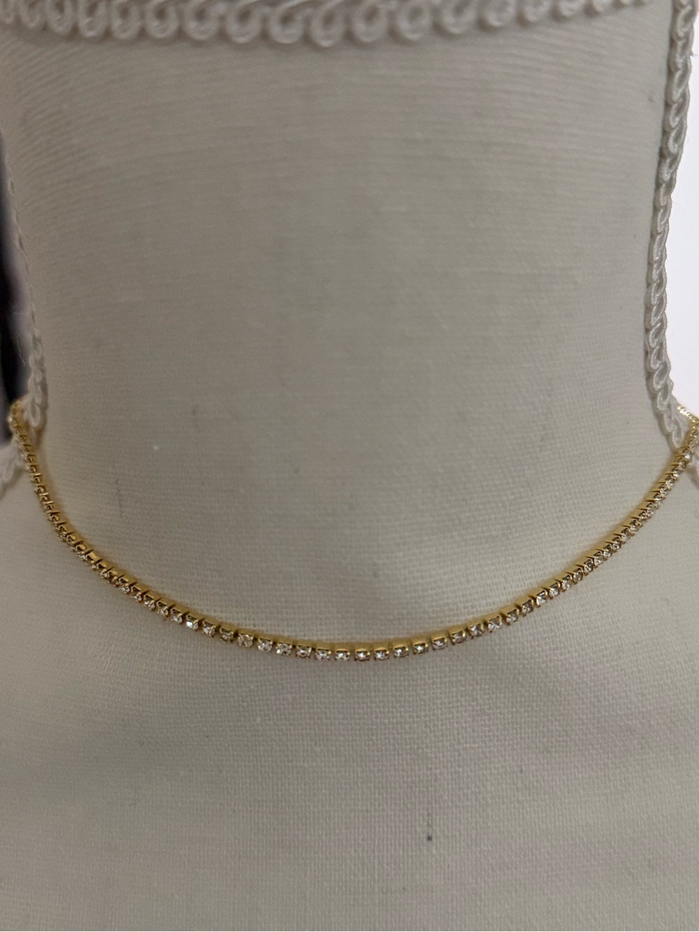 Gorjana Gold Crystal Tennis Necklace